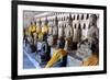 Buddha Statues in the Cloister or Gallery Surrounding the Sim-Jean-Pierre De Mann-Framed Photographic Print