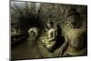 Buddha statues in the underground corridors of Htukkanthein temple, Mrauk U, Rakhine, Myanmar-Brian Graney-Mounted Photographic Print