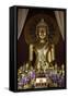 Buddha statues in Wat Chedi Luang, Chiang Mai, Thailand, Southeast Asia, Asia-null-Framed Stretched Canvas