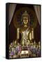Buddha statues in Wat Chedi Luang, Chiang Mai, Thailand, Southeast Asia, Asia-null-Framed Stretched Canvas