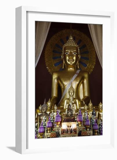 Buddha statues in Wat Chedi Luang, Chiang Mai, Thailand, Southeast Asia, Asia-null-Framed Photographic Print