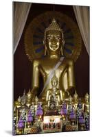 Buddha statues in Wat Chedi Luang, Chiang Mai, Thailand, Southeast Asia, Asia-null-Mounted Photographic Print