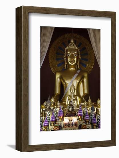 Buddha statues in Wat Chedi Luang, Chiang Mai, Thailand, Southeast Asia, Asia-null-Framed Photographic Print