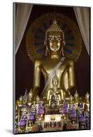 Buddha statues in Wat Chedi Luang, Chiang Mai, Thailand, Southeast Asia, Asia-null-Mounted Photographic Print