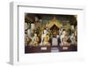 Buddha Statues Inside the Shwedagon Pagoda, Yangon (Rangoon), Yangon Region, Myanmar (Burma), Asia-Stuart Black-Framed Photographic Print