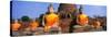 Buddha Statues Near Bangkok Thailand-null-Stretched Canvas