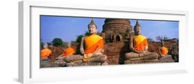 Buddha Statues Near Bangkok Thailand-null-Framed Photographic Print