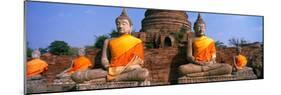 Buddha Statues Near Bangkok Thailand-null-Mounted Photographic Print