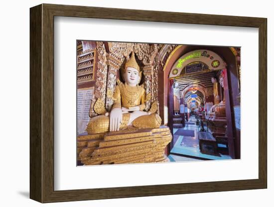 Buddha Statues, Thanboddhay Paya Temple, Monywa, Myanmar (Burma), Asia-Christian Kober-Framed Photographic Print