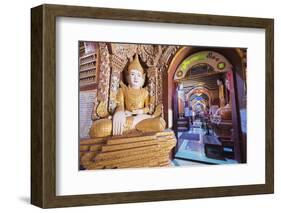 Buddha Statues, Thanboddhay Paya Temple, Monywa, Myanmar (Burma), Asia-Christian Kober-Framed Photographic Print