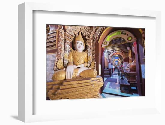 Buddha Statues, Thanboddhay Paya Temple, Monywa, Myanmar (Burma), Asia-Christian Kober-Framed Photographic Print