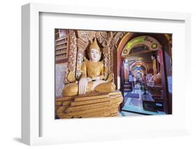 Buddha Statues, Thanboddhay Paya Temple, Monywa, Myanmar (Burma), Asia-Christian Kober-Framed Photographic Print