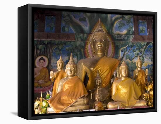 Buddha Statues, Wat Aham, Luang Prabang, Laos, Indochina, Southeast Asia, Asia-Richard Maschmeyer-Framed Stretched Canvas