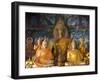 Buddha Statues, Wat Aham, Luang Prabang, Laos, Indochina, Southeast Asia, Asia-Richard Maschmeyer-Framed Photographic Print