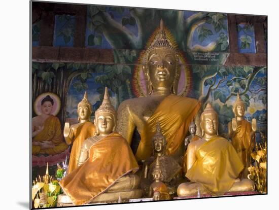 Buddha Statues, Wat Aham, Luang Prabang, Laos, Indochina, Southeast Asia, Asia-Richard Maschmeyer-Mounted Photographic Print