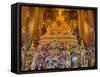 Buddha Staues inside the Wat Pho Temple in Bangkok-Terry Eggers-Framed Stretched Canvas