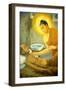 Buddha Tending a Man with Smallpox, from a Buddhist Temple-null-Framed Giclee Print