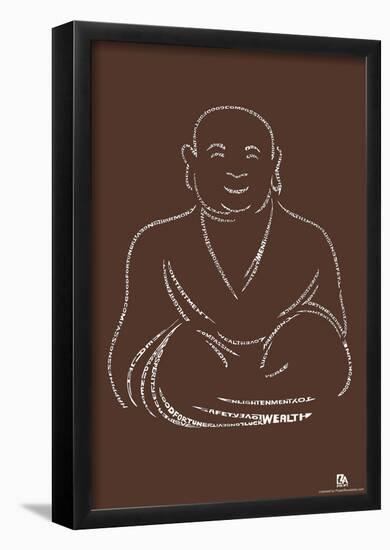 Buddha Text Poster-null-Framed Poster