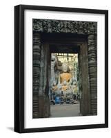 Buddha, Wat Phu, Champasak, Laos, Asia-Bruno Morandi-Framed Photographic Print