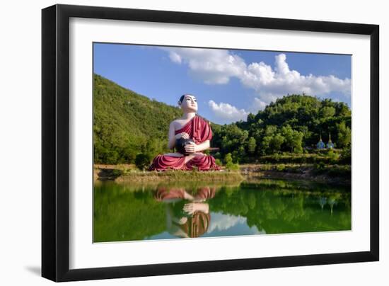 Buddha Win Sein, Mawlamyine (Moulmein), Myanmar (Burma), Asia-Nathalie Cuvelier-Framed Photographic Print