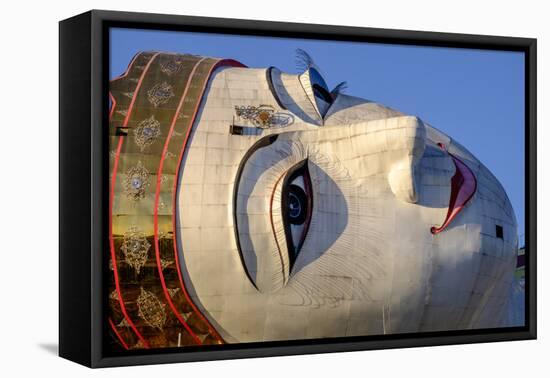 Buddha Win Sein, the Longest Reclining Buddha in the World, Mawlamyine (Moulmein)-Nathalie Cuvelier-Framed Stretched Canvas