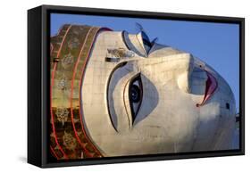 Buddha Win Sein, the Longest Reclining Buddha in the World, Mawlamyine (Moulmein)-Nathalie Cuvelier-Framed Stretched Canvas