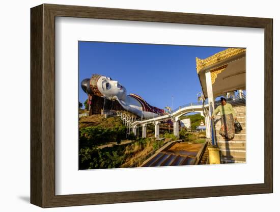 Buddha Win Sein, the Longest Reclining Buddha in the World, Mawlamyine (Moulmein)-Nathalie Cuvelier-Framed Photographic Print