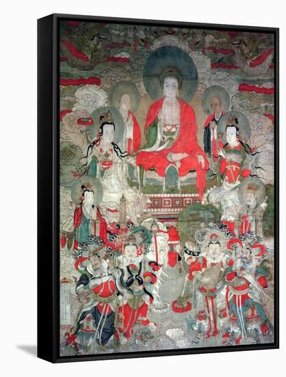 Buddhas, 1675-Chinese School-Framed Stretched Canvas