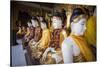 Buddhas at Shwedagon Pagoda in Yangon, Myanmar (Burma)-Merrill Images-Stretched Canvas