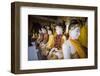 Buddhas at Shwedagon Pagoda in Yangon, Myanmar (Burma)-Merrill Images-Framed Photographic Print