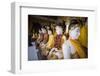 Buddhas at Shwedagon Pagoda in Yangon, Myanmar (Burma)-Merrill Images-Framed Photographic Print