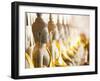 Buddhas at Wat Si Saket, the Oldest Temple in Vientiane, Laos, Indochina, Southeast Asia, Asia-Matthew Williams-Ellis-Framed Photographic Print