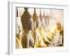 Buddhas at Wat Si Saket, the Oldest Temple in Vientiane, Laos, Indochina, Southeast Asia, Asia-Matthew Williams-Ellis-Framed Photographic Print