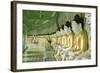 Buddhas in the U Min Thonze Cave Temple, Sagaing Hill, Sagaing, Myanmar (Burma), Southeast Asia-Alex Robinson-Framed Photographic Print