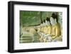 Buddhas in the U Min Thonze Cave Temple, Sagaing Hill, Sagaing, Myanmar (Burma), Southeast Asia-Alex Robinson-Framed Photographic Print