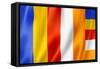 Buddhism Flag-daboost-Framed Stretched Canvas