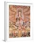 Buddhist Banner Depicting Dizang and the Six Roads to Rebirth, from Dunhuang (Painting on Silk)-null-Framed Giclee Print