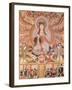 Buddhist Banner Depicting Dizang and the Six Roads to Rebirth, from Dunhuang (Painting on Silk)-null-Framed Giclee Print