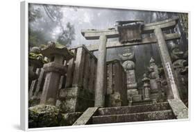 Buddhist Cemetery of Oku-No-In, Koyasan (Koya-San), Kansai, Japan-Stuart Black-Framed Photographic Print