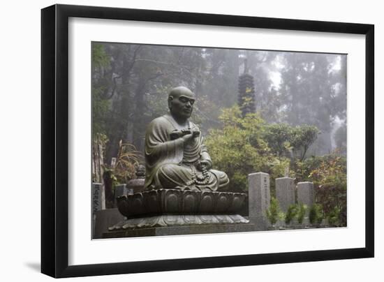 Buddhist Cemetery of Oku-No-In, Koyasan (Koya-San), Kansai, Japan-Stuart Black-Framed Photographic Print