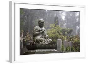 Buddhist Cemetery of Oku-No-In, Koyasan (Koya-San), Kansai, Japan-Stuart Black-Framed Photographic Print