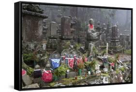 Buddhist Cemetery of Oku-No-In, Koyasan (Koya-San), Kansai, Japan-Stuart Black-Framed Stretched Canvas