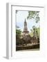 Buddhist chedi (stupa) and temple in Si Satchanalai Historical Park, Sukhothai, UNESCO World Herita-Alex Robinson-Framed Photographic Print