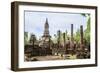 Buddhist chedi (stupa) and temple in Si Satchanalai Historical Park, Sukhothai, UNESCO World Herita-Alex Robinson-Framed Photographic Print