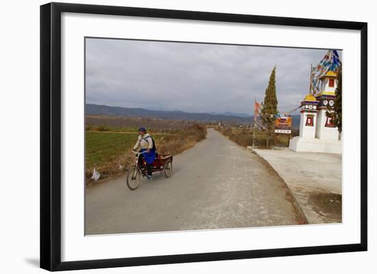 Buddhist Chorten around Lijiang, Yunnan, China, Asia-Bruno Morandi-Framed Photographic Print