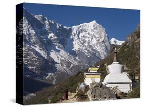 Buddhist Chorten, Thame, Solu Khumbu Everest Region, Sagarmatha National Park, Himalayas-Christian Kober-Stretched Canvas