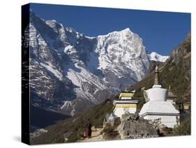 Buddhist Chorten, Thame, Solu Khumbu Everest Region, Sagarmatha National Park, Himalayas-Christian Kober-Stretched Canvas