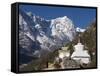 Buddhist Chorten, Thame, Solu Khumbu Everest Region, Sagarmatha National Park, Himalayas-Christian Kober-Framed Stretched Canvas