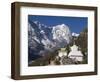 Buddhist Chorten, Thame, Solu Khumbu Everest Region, Sagarmatha National Park, Himalayas-Christian Kober-Framed Photographic Print