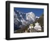 Buddhist Chorten, Thame, Solu Khumbu Everest Region, Sagarmatha National Park, Himalayas-Christian Kober-Framed Photographic Print